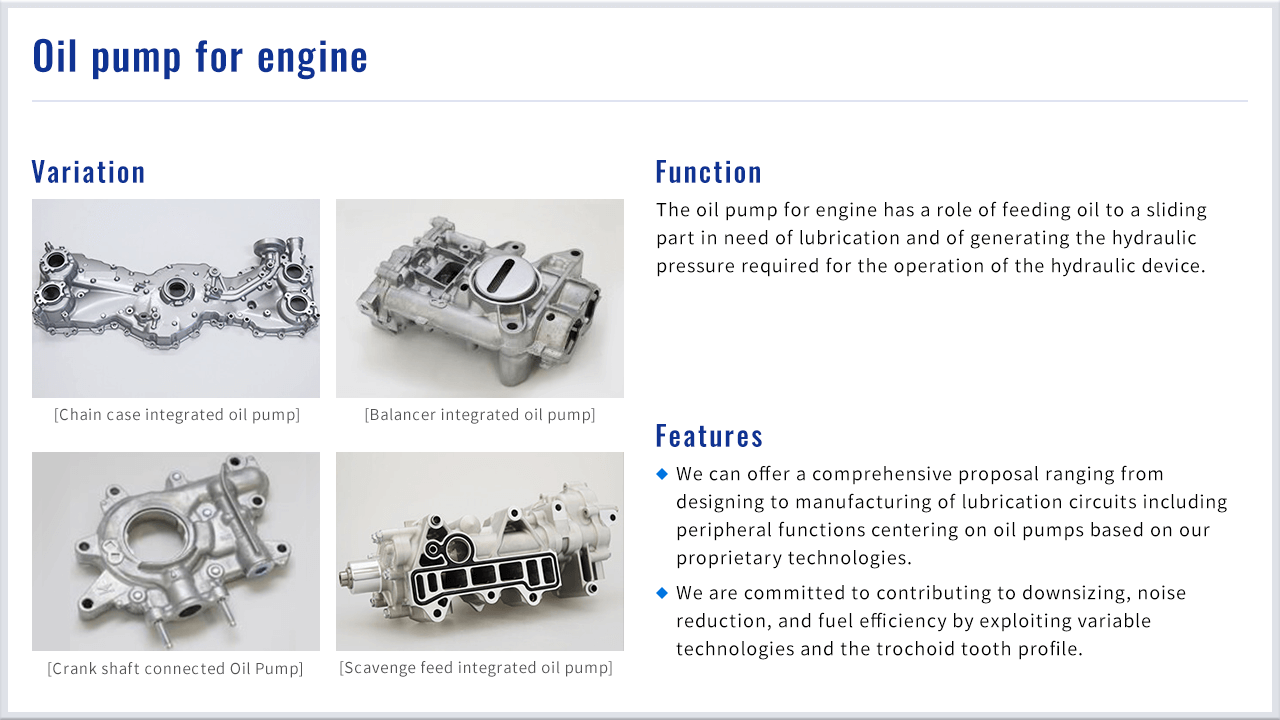 Oil pump for engine